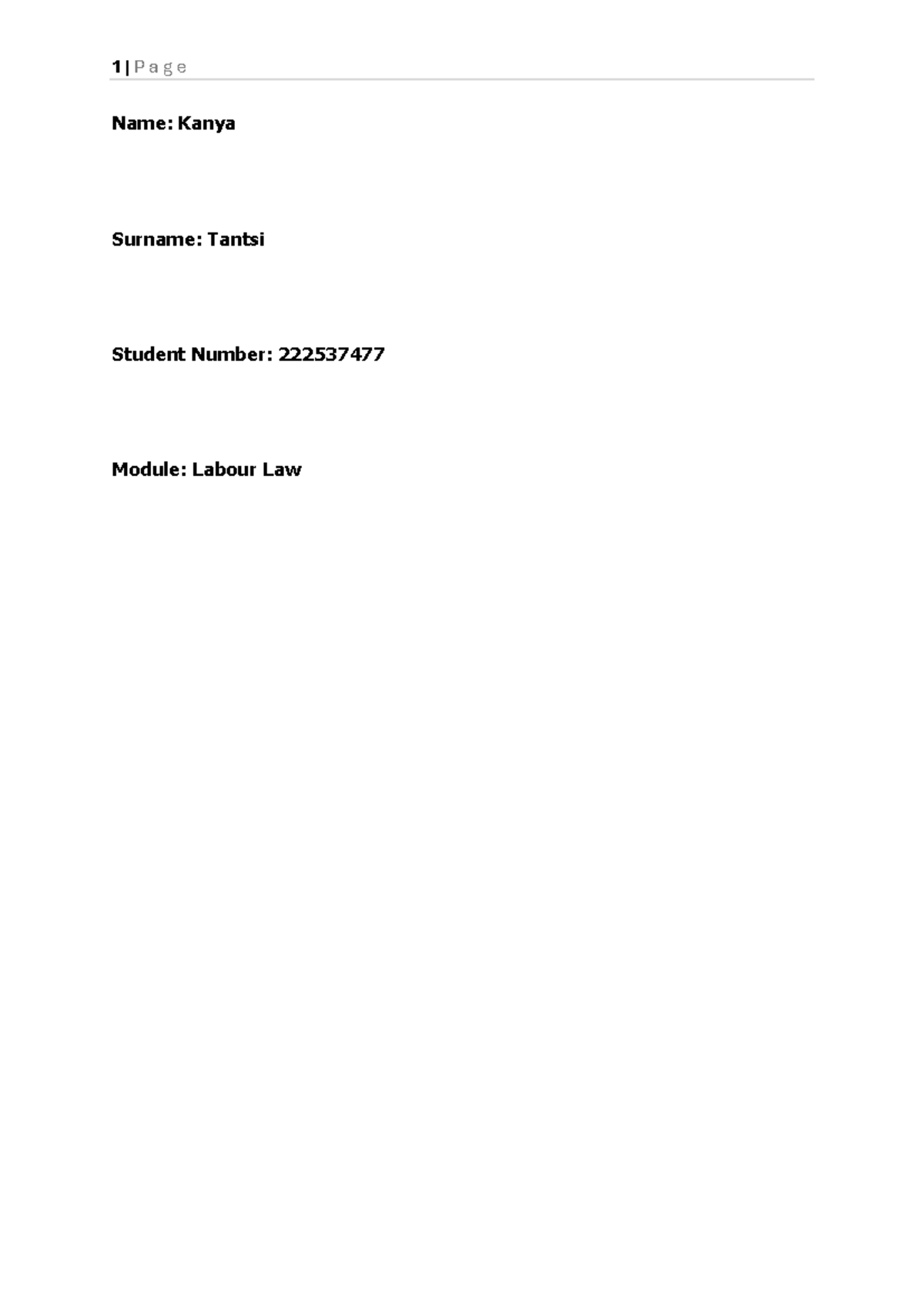 Labour Law Case Study: Summary Dismissal Fairness Analysis - Studocu