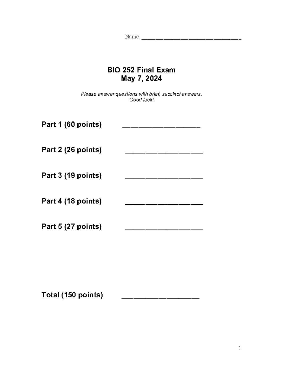 BIO 252 Final Exam Review: Key Concepts and Microbiology Principles ...