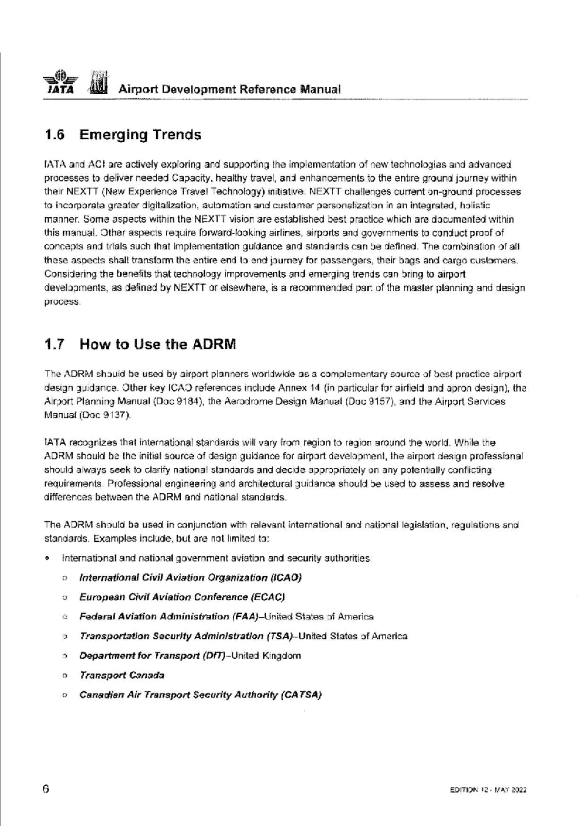 ADRM- Airport Development Reference Manual - Edition 12: Forecasting ...