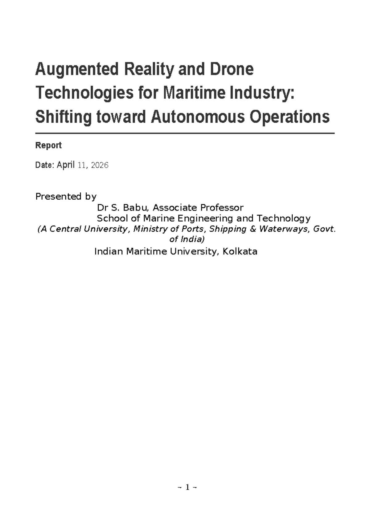 Augmented Reality & Drone Tech in Maritime Industry: A Shift to ...