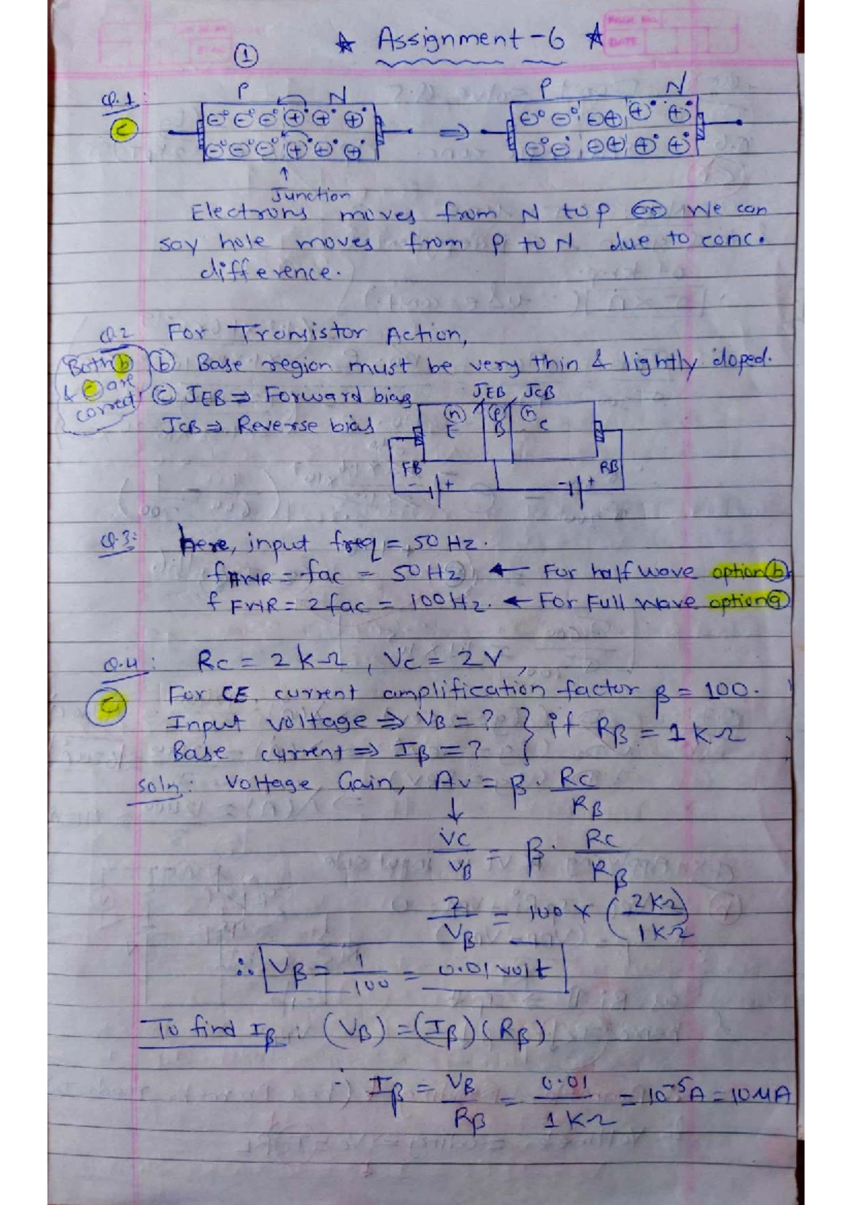 MAGE Assignment A: Semiconductor Concepts and Calculations - Studocu