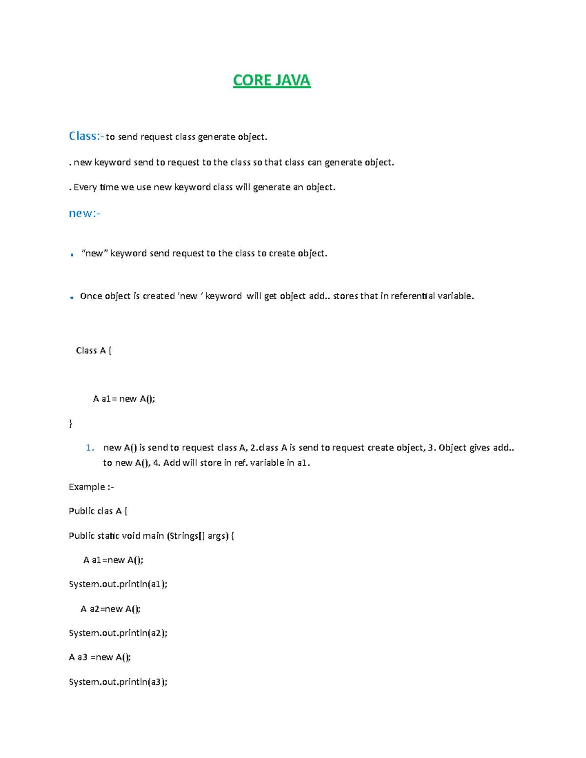 CORE JAVA - profit for study - CORE JAVA Class:- to send request class ...