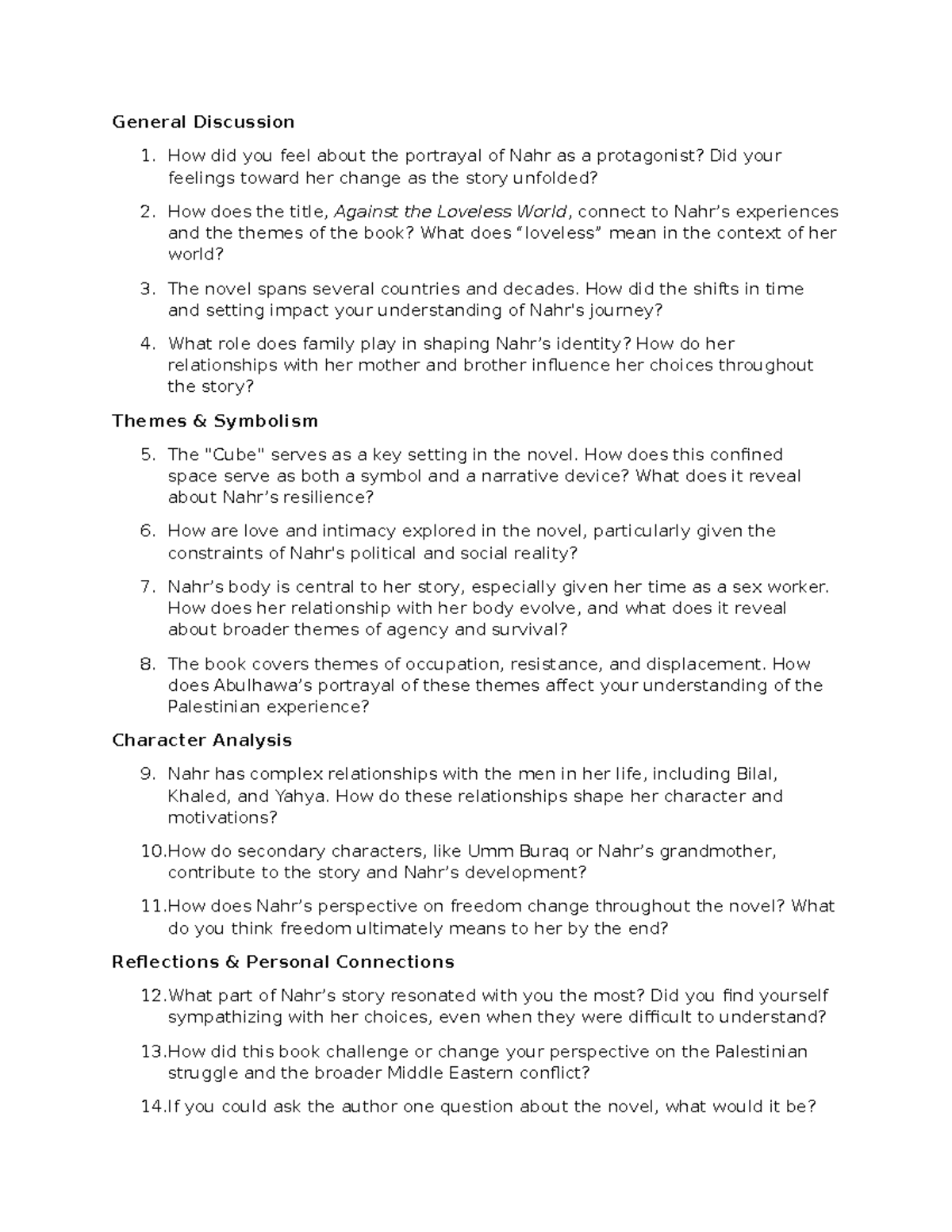 General Discussion - Materials to practice skills - General Discussion ...