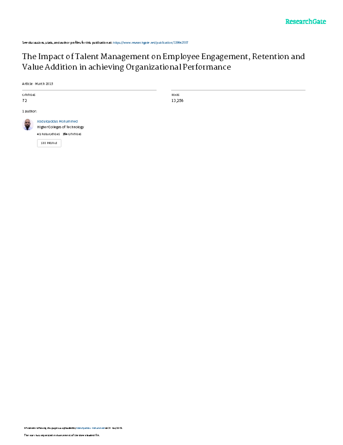 The Impact of Talent Management on Employee Engagement & Retention ...