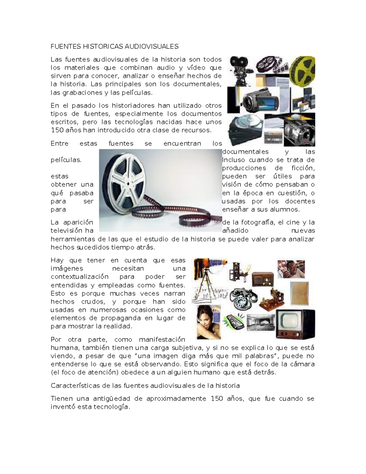 Ejemplos De Fuentes De Historia