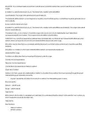 Gen Math - Reviewer - Reviewer in General Mathematics Simple and ...