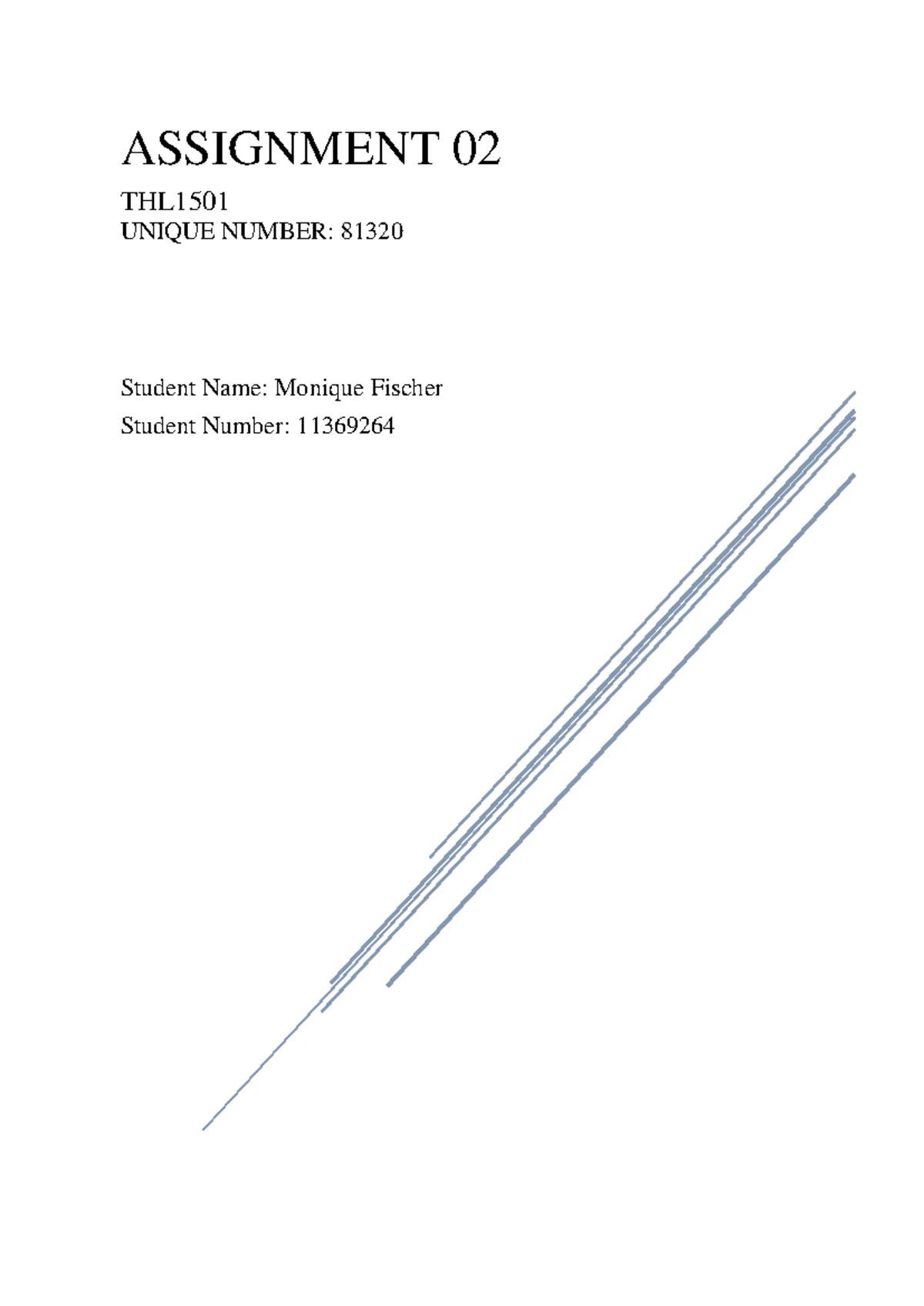 Analysis and Concepts in Narrative Theory for THL1502 Assignment 03 ...