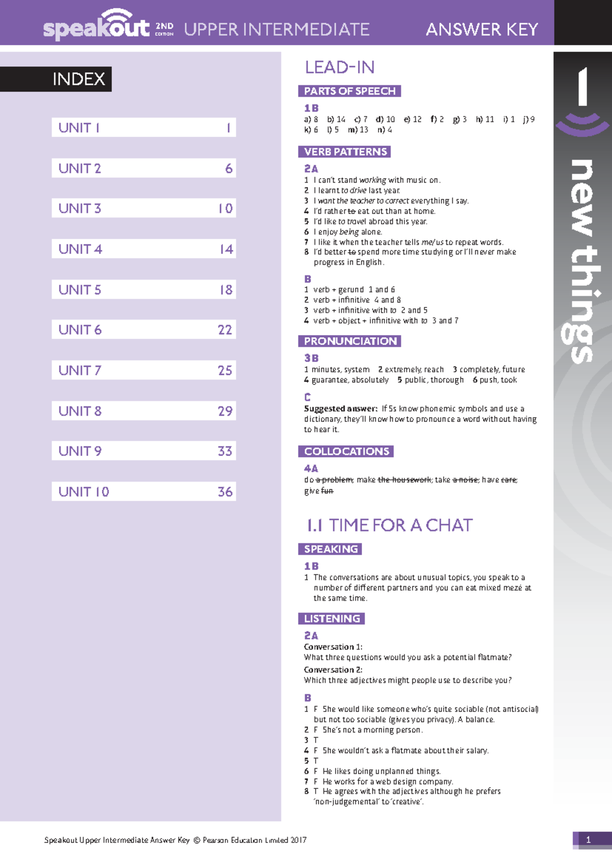 469916388 Speakout 2e Upper Intermediate Answer Keys (Edition 1) - Studocu
