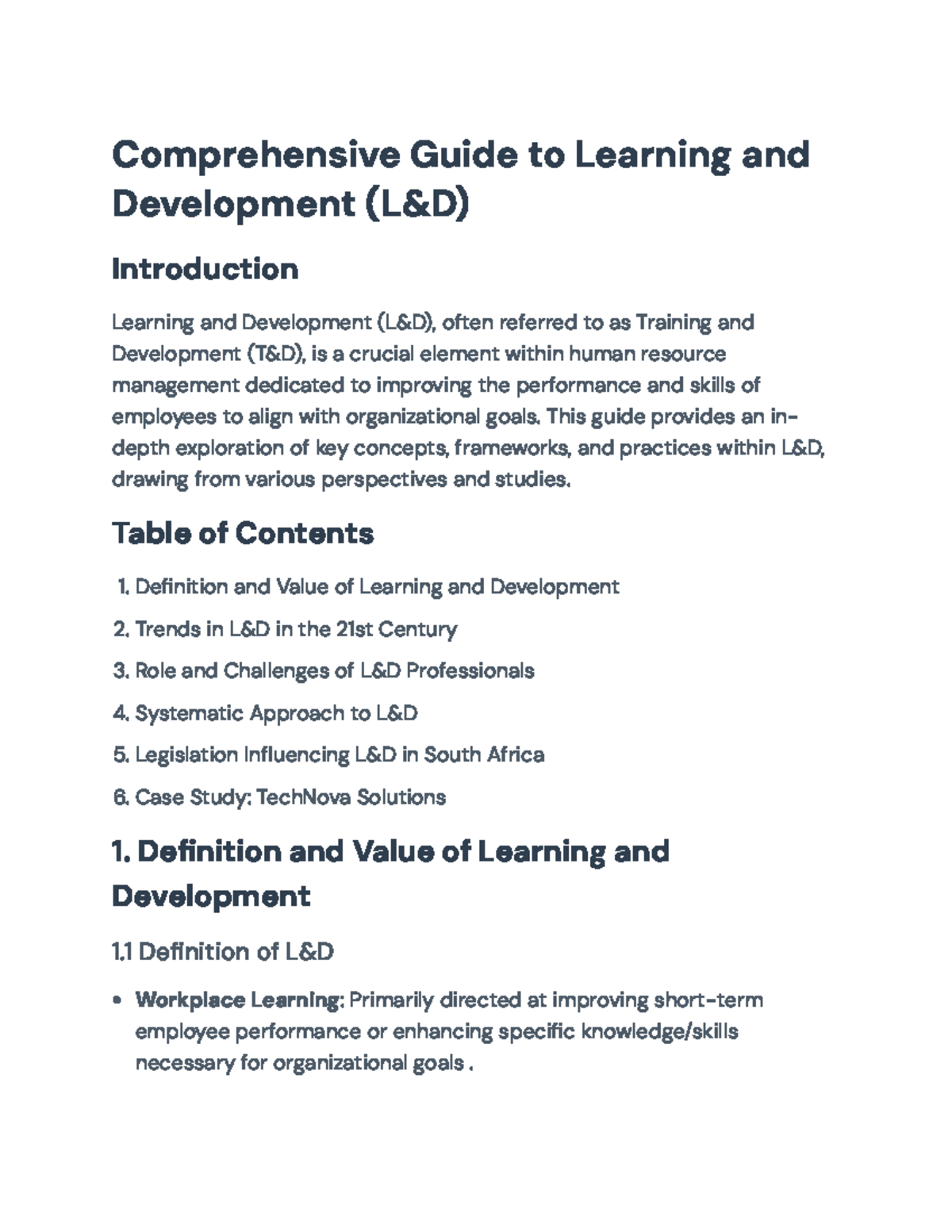 Comprehensive Guide to Learning and Development (L&D) Strategies ...