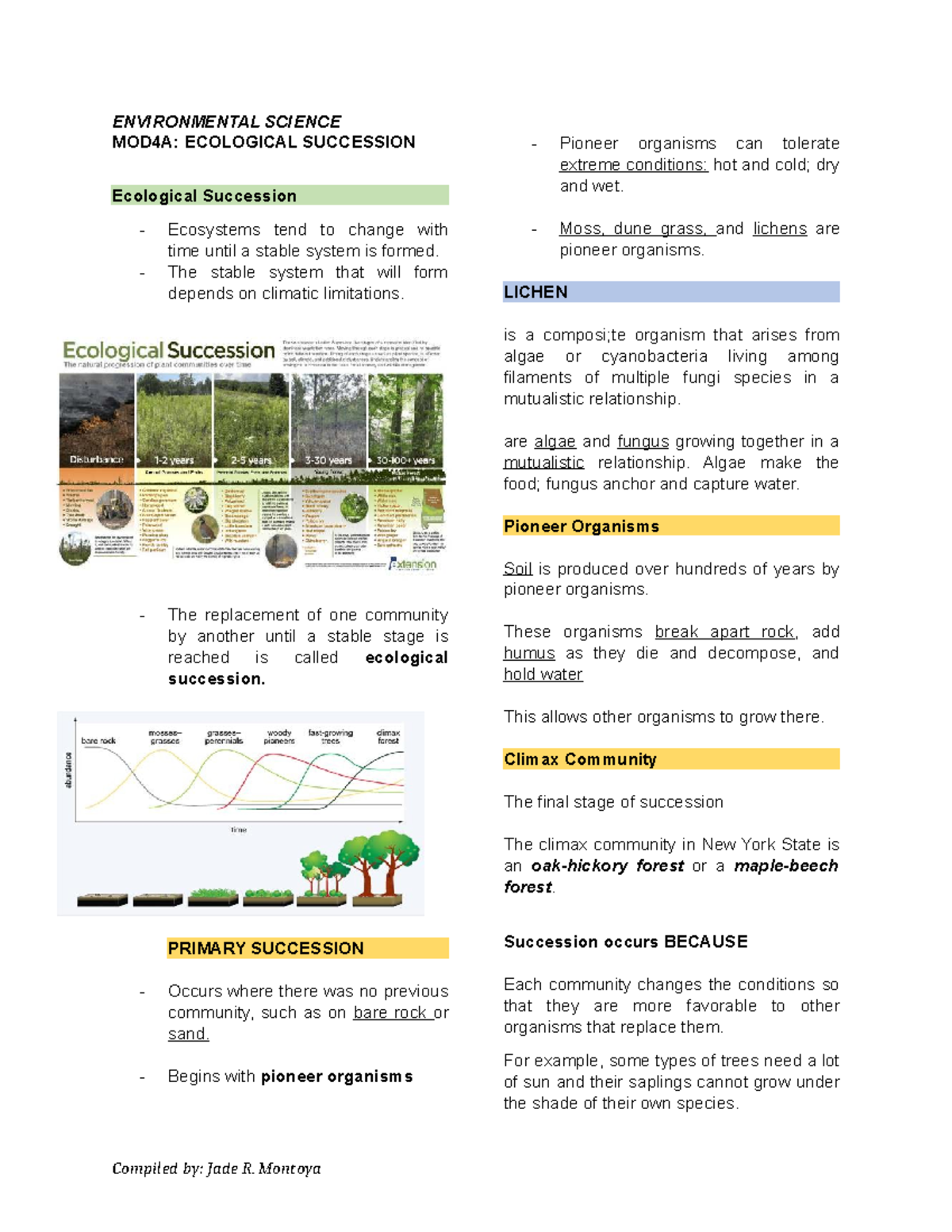 ENVIRONMENTAL SCIENCE MOD4C: AQUATIC BIOMES OVERVIEW - Studocu