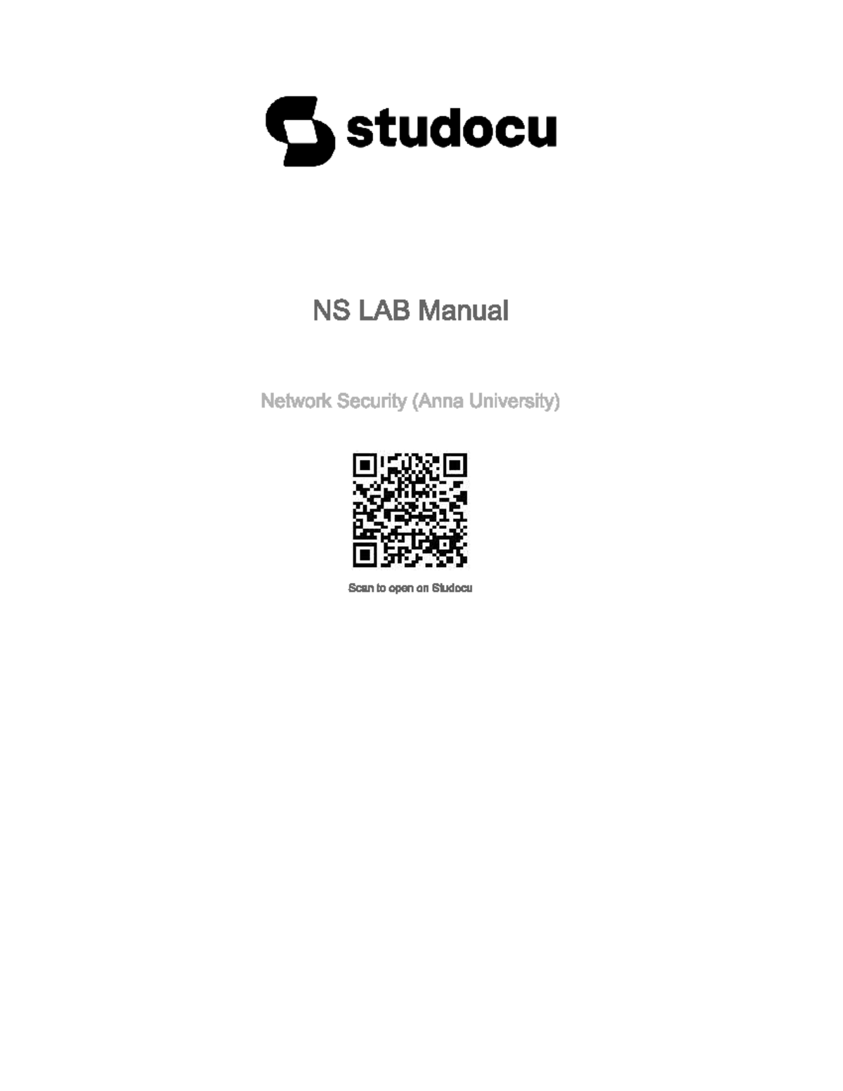 NS LAB Manual III YR - vce notes - studocu NS LAB Manual Network ...
