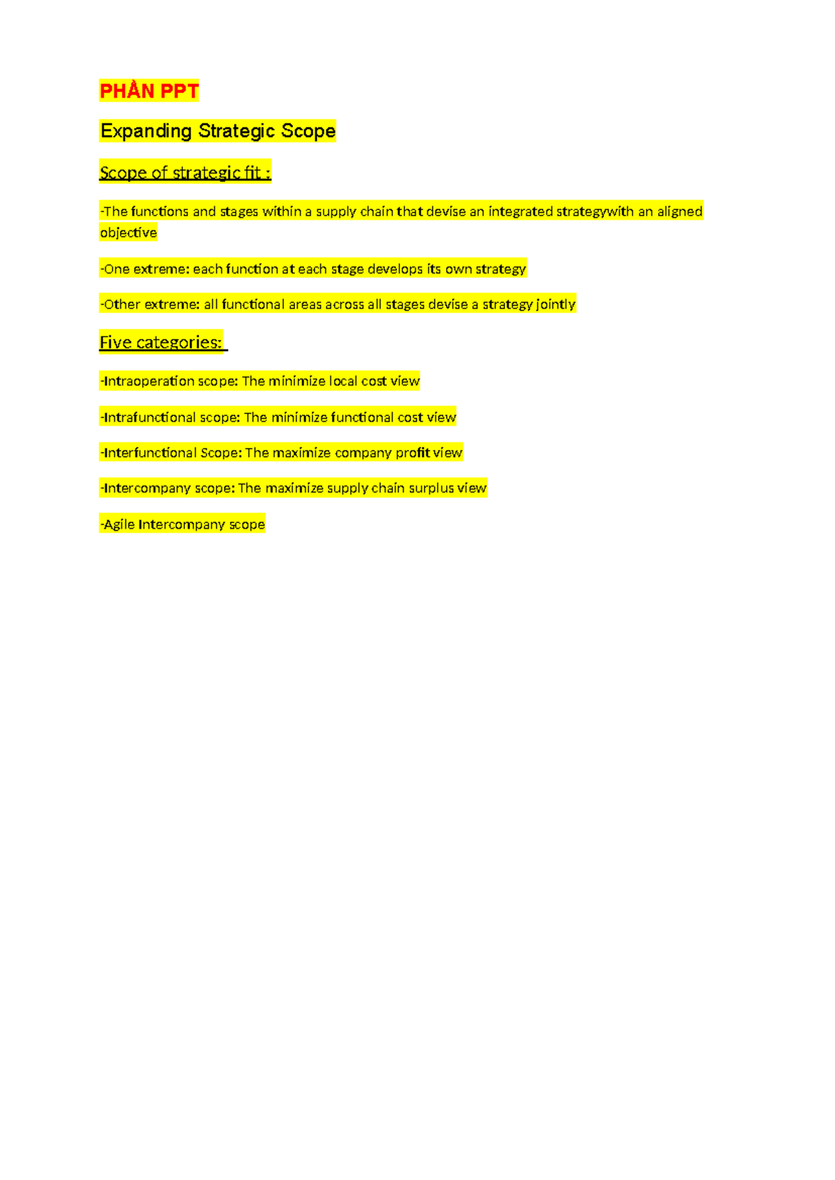 Expanding Strategic Scope - PHẦN PPT Expanding Strategic Scope Scope of ...