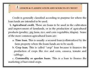 Credt and collection Module 2 - S. 2022- MODULE 2 CREDIT AND COLLECTION ...