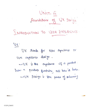 CSH007 - UI/UX Designs Unit II - User Interface Design Process Notes ...