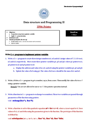 TP05: Linked List Implementation for Data Structure & Programming II ...