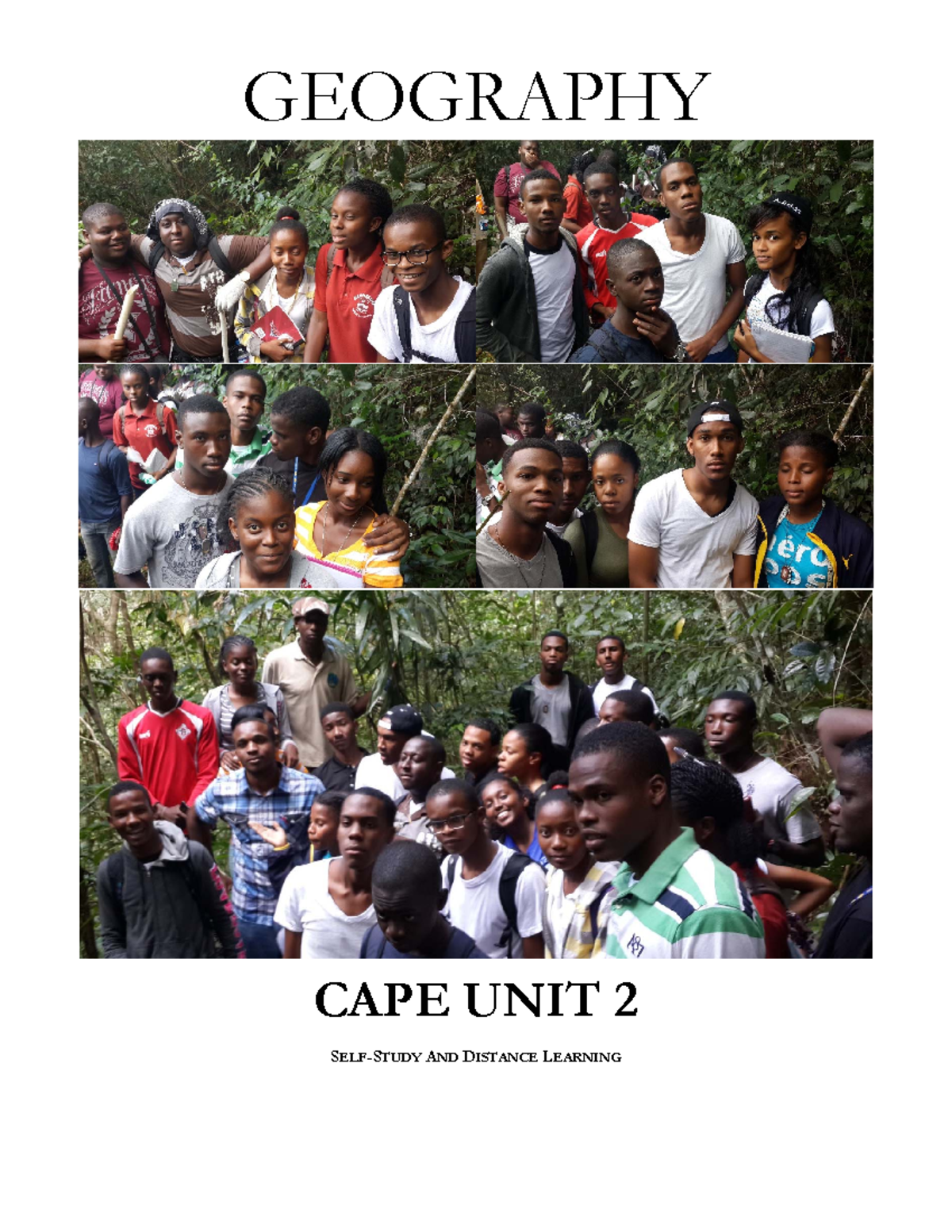 Unit 2 Geography Self Study and Distance Learning - GEOGRAPHY CAPE UNIT ...