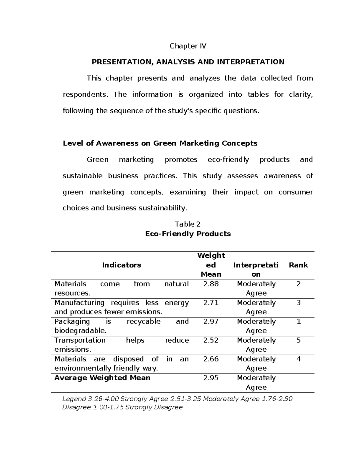 Thesis Chapter IV and V - Chapter IV PRESENTATION, ANALYSIS AND ...