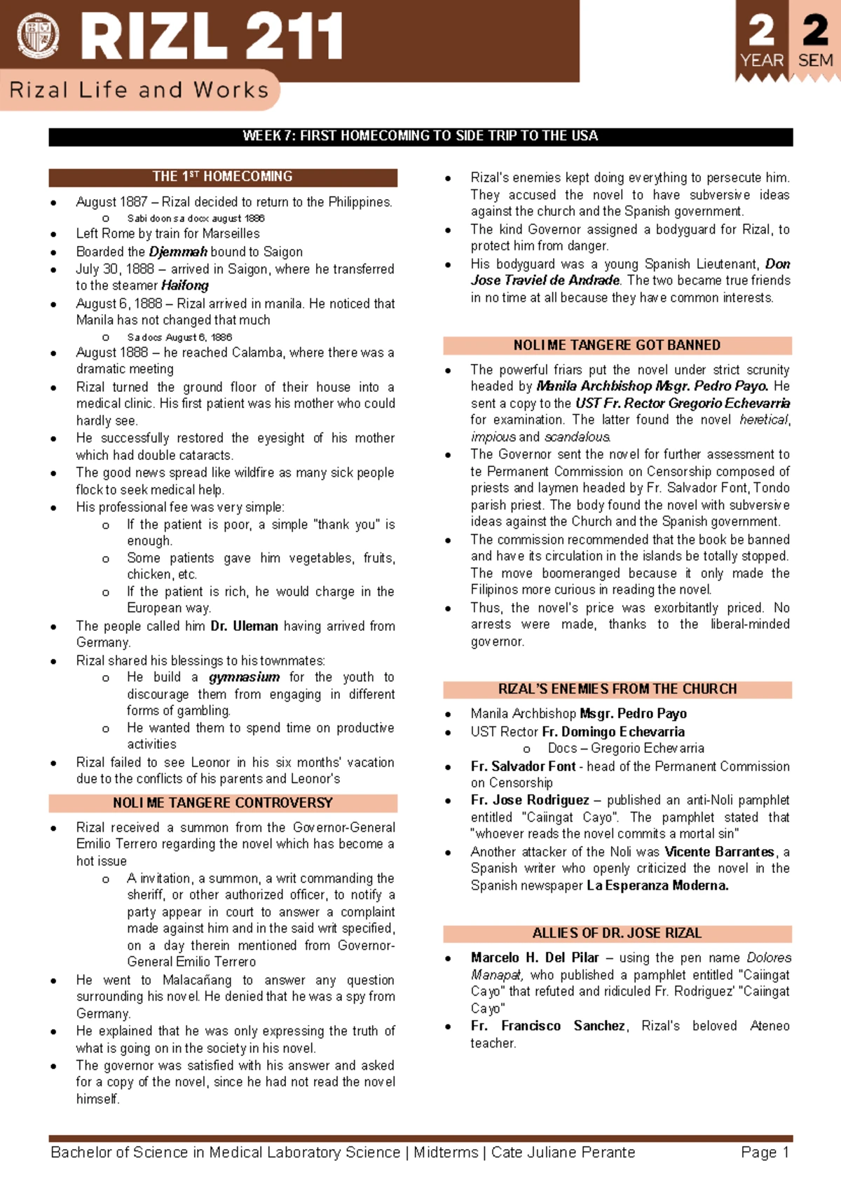 Rizal Siblings: Key Facts and Dates of Birth/Death - Studocu