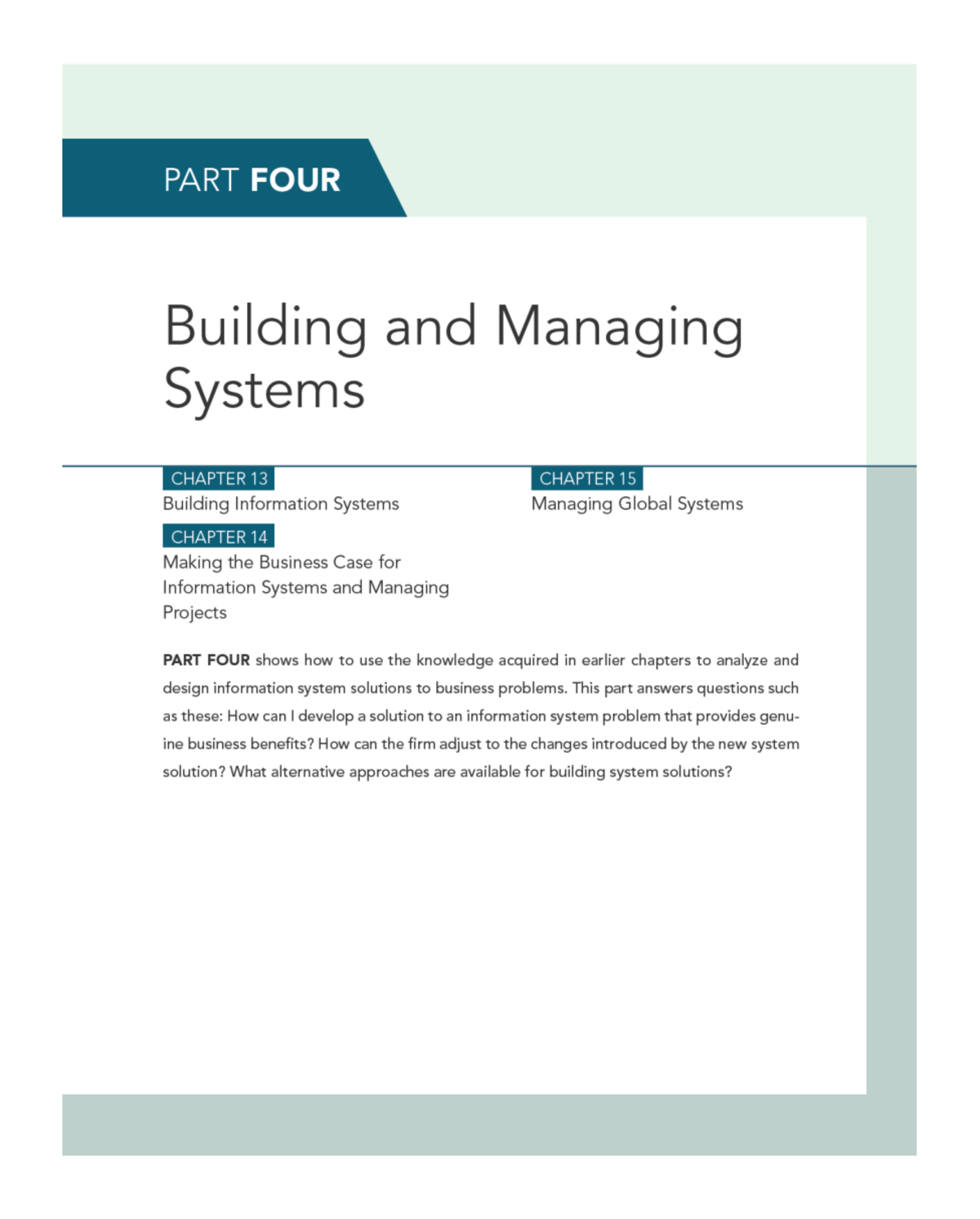522 Chapter 13 Building Information Systems: MOBITIME Case Study ...