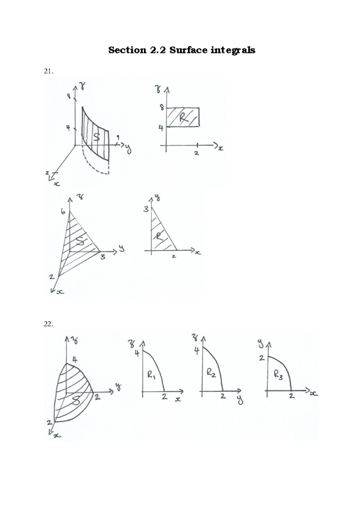 Chapter 2 Multivariate Integration & Transformations: Sec 2.2 Solutions ...