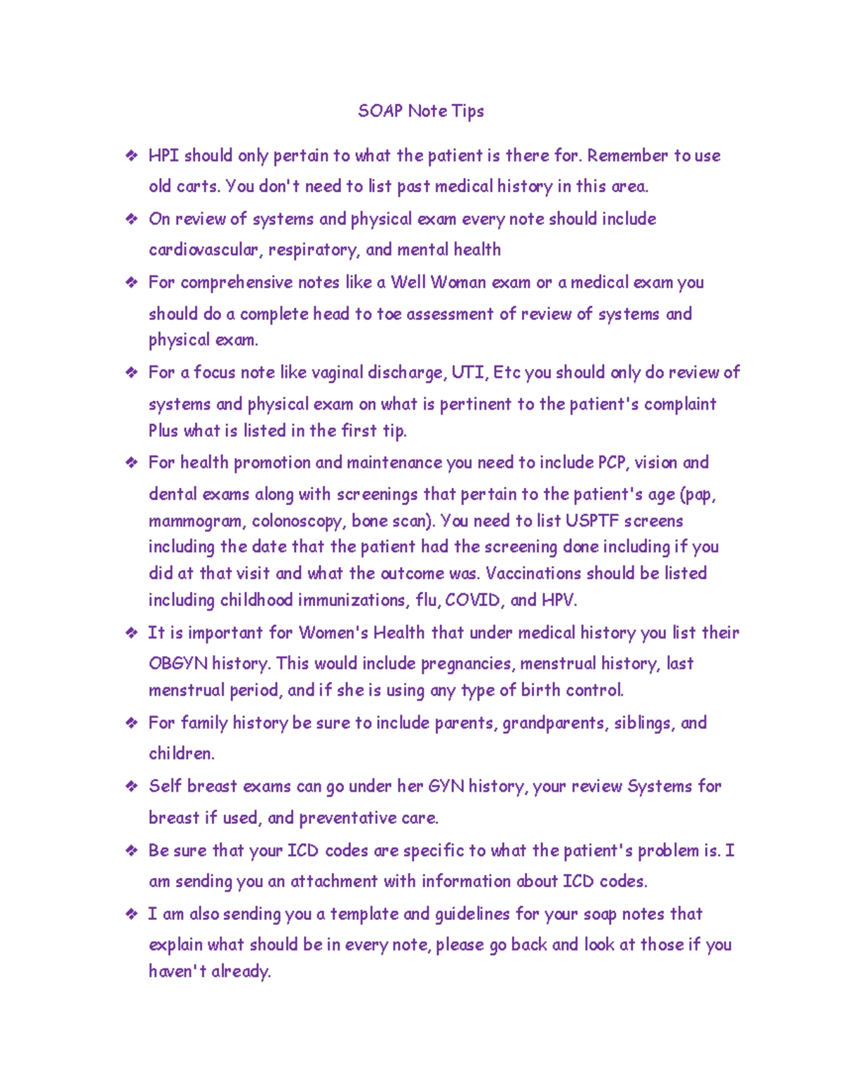 NU 641 Week 6 SOAP Note: Comprehensive Assessment and Plan - Studocu