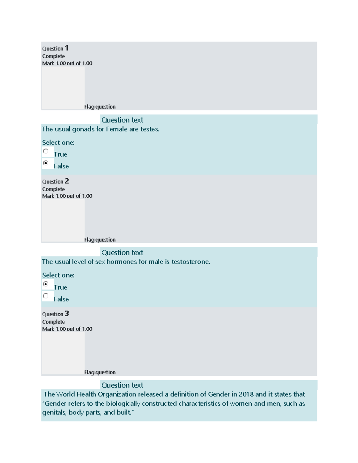 Gender and Society Quiz Questions PQ1-PQ2 Analysis - Studocu