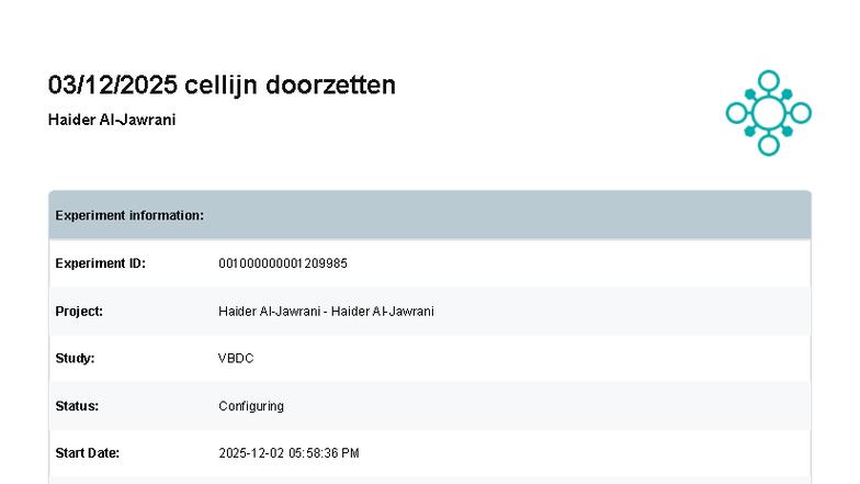 Experiment 1209985 - Celkweek Protocol en Instructies - Studeersnel