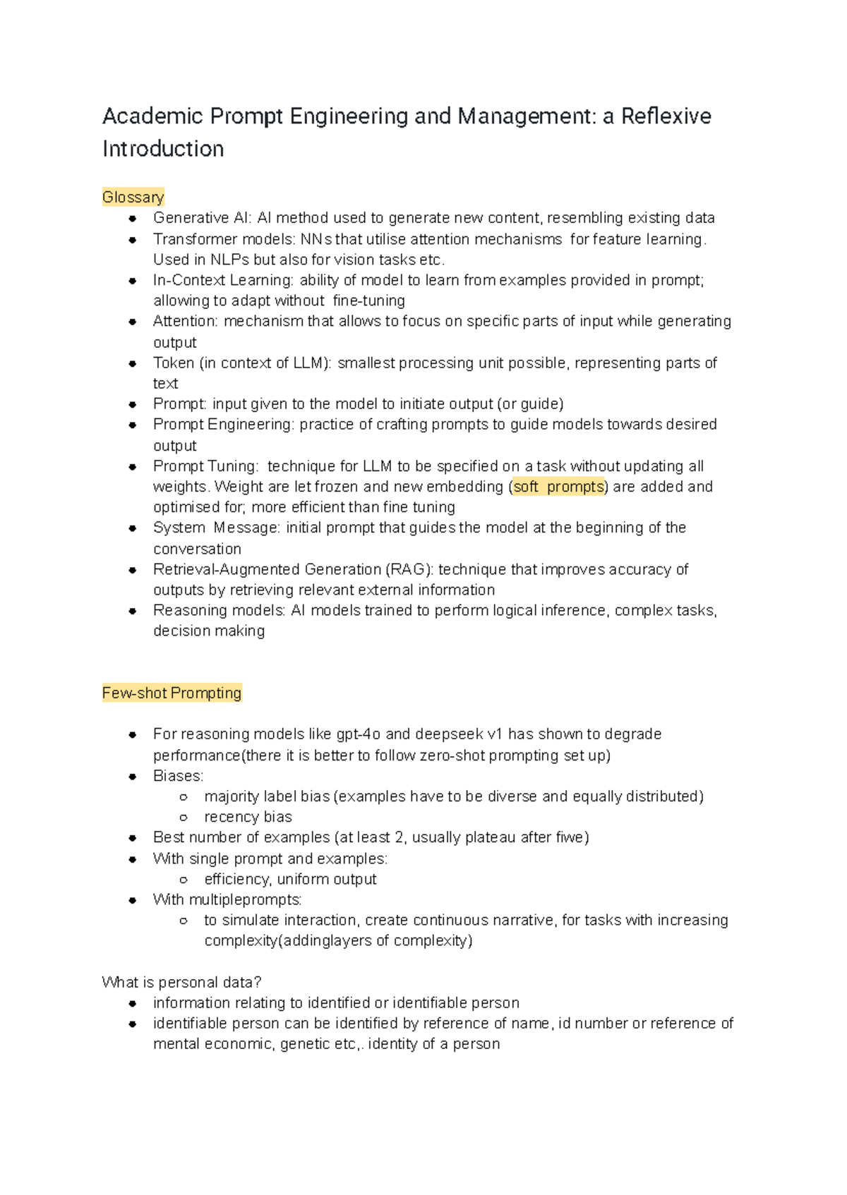 Prompt Engineering Summary: Key Concepts and Responsible Use - Studocu