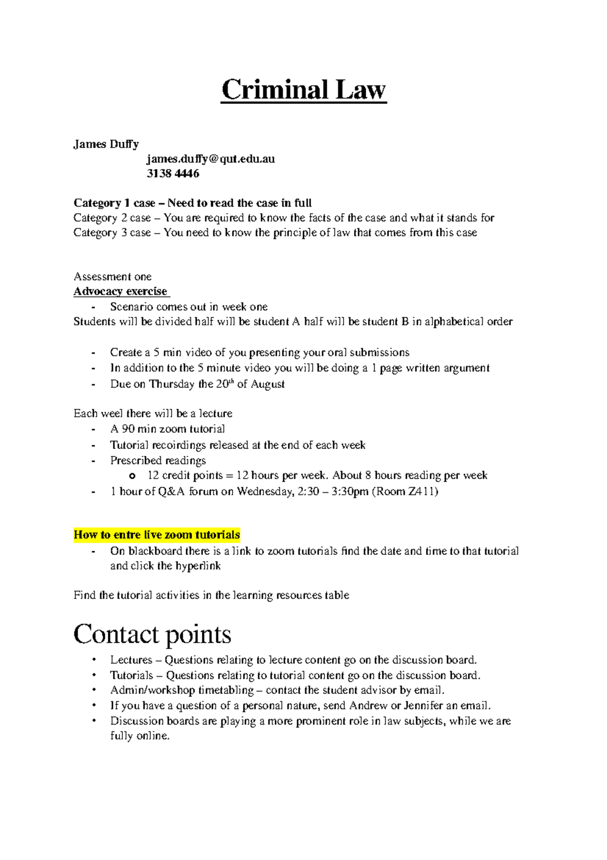 Criminal Law Notes 1: Understanding Key Concepts and Case Analyses ...