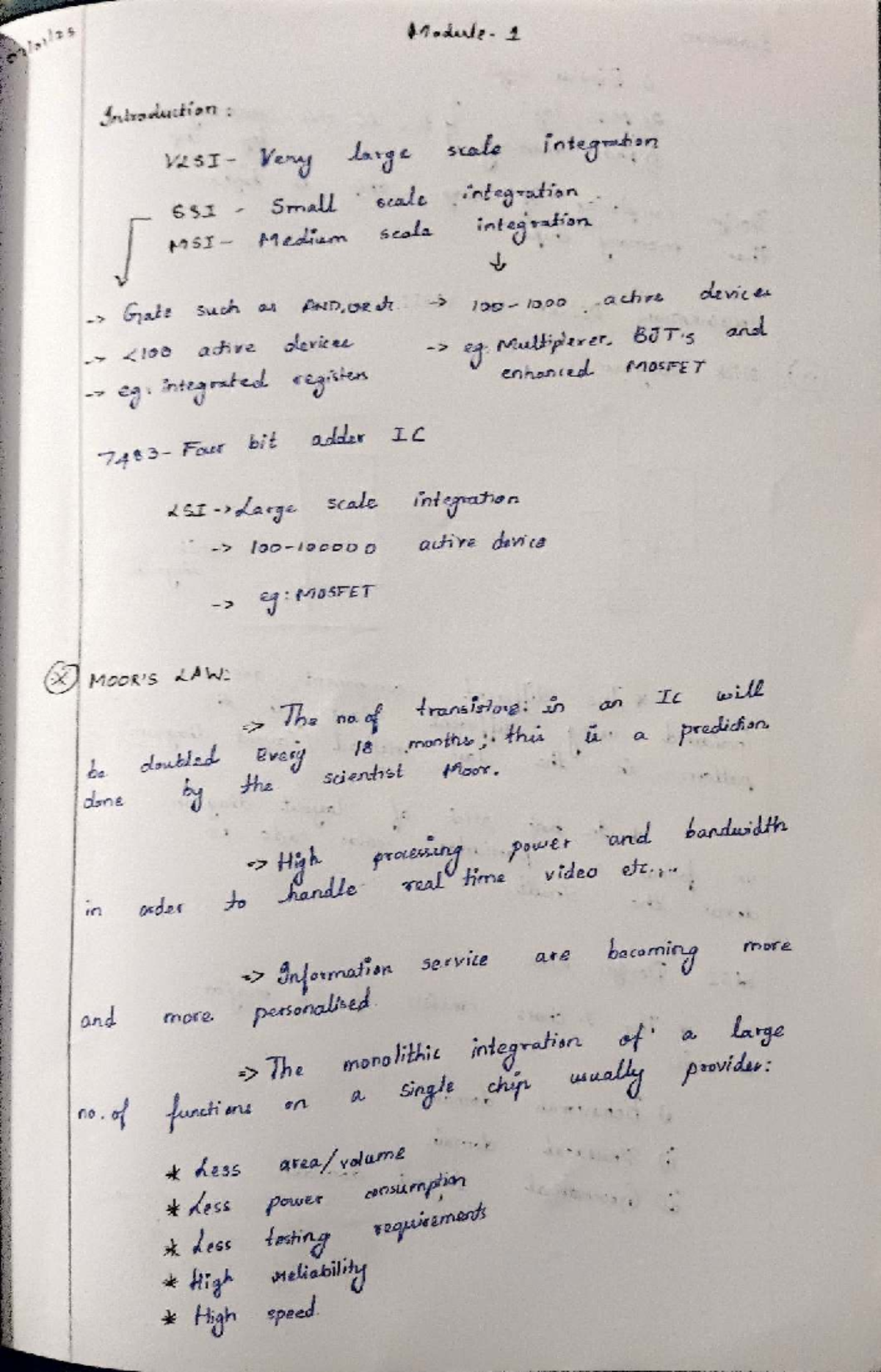 VLSI Notes: Intro to Very Large Scale Integration Concepts - Studocu