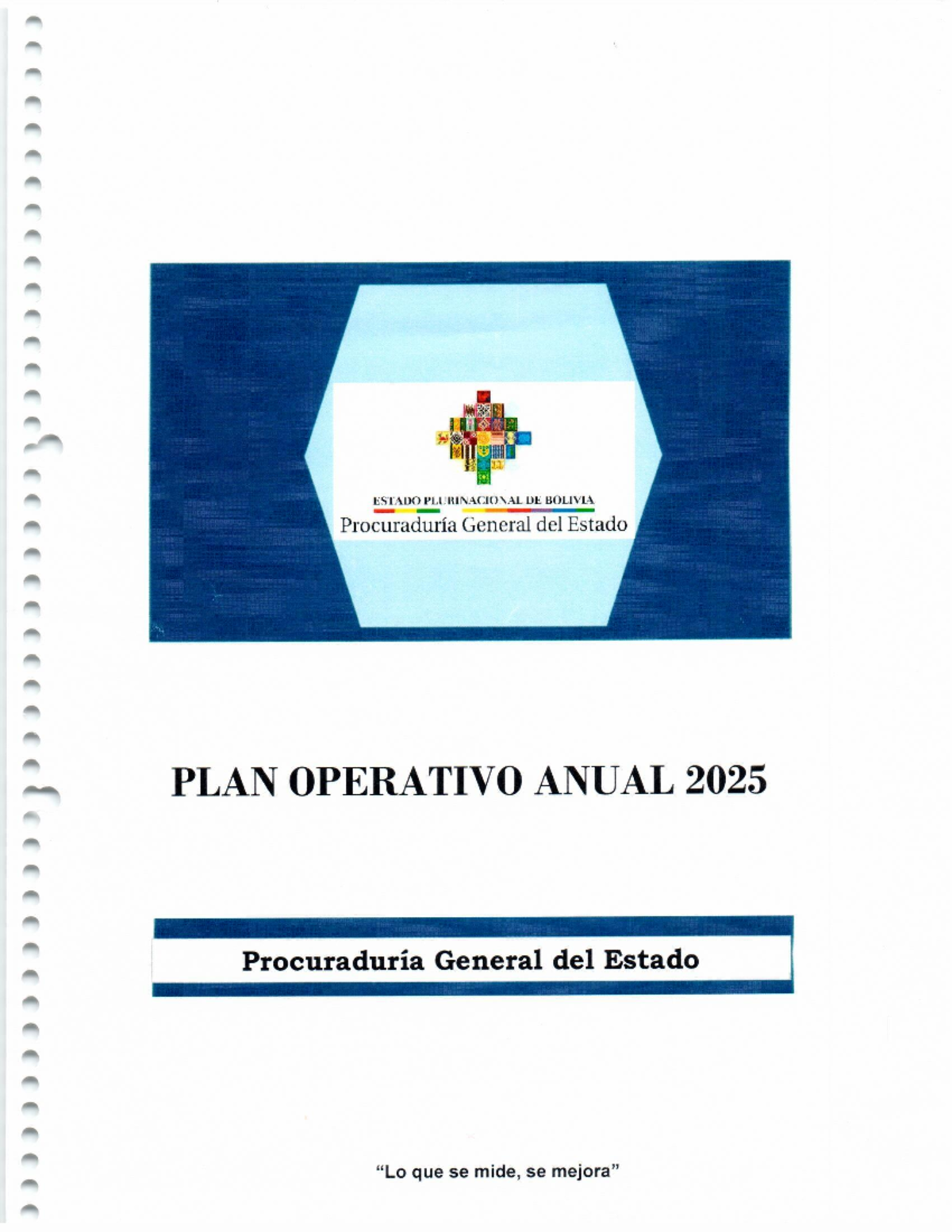 POA 2025: Plan Operativo Anual de la Procuraduría General del Estado ...