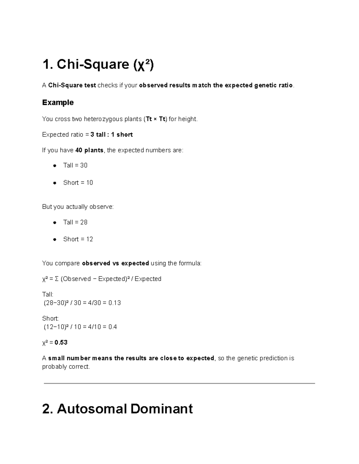Genetics (BIO101) - Chi-Squared Test & Inheritance Patterns Explained ...