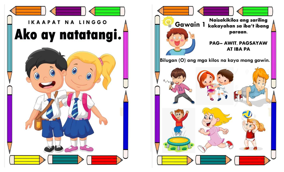 IKAAPAT NA LINGGO: Worksheet sa Gawain at Kakayahan - Studocu