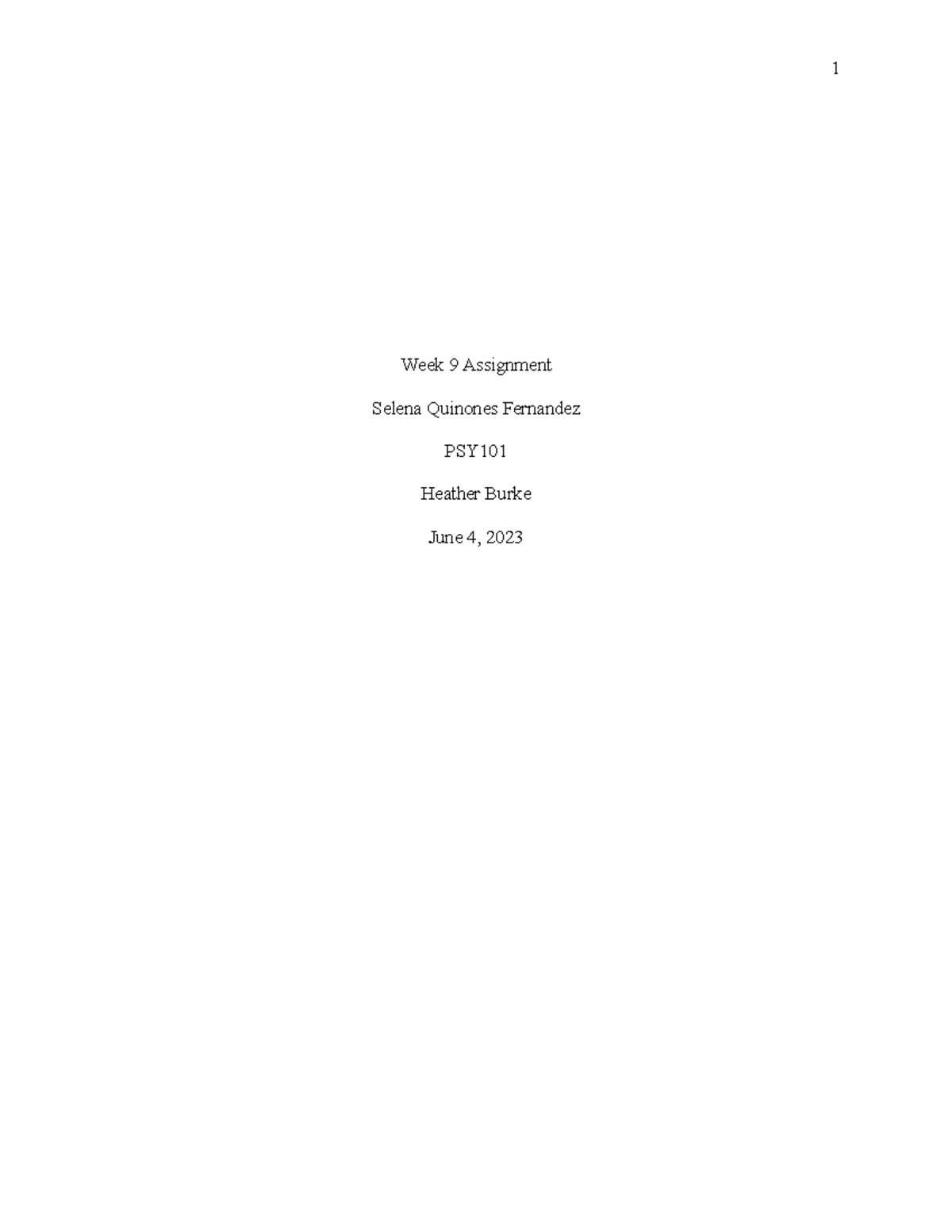 PSY101 Week 9 Assignment: Operant Conditioning & Motivation Insights ...