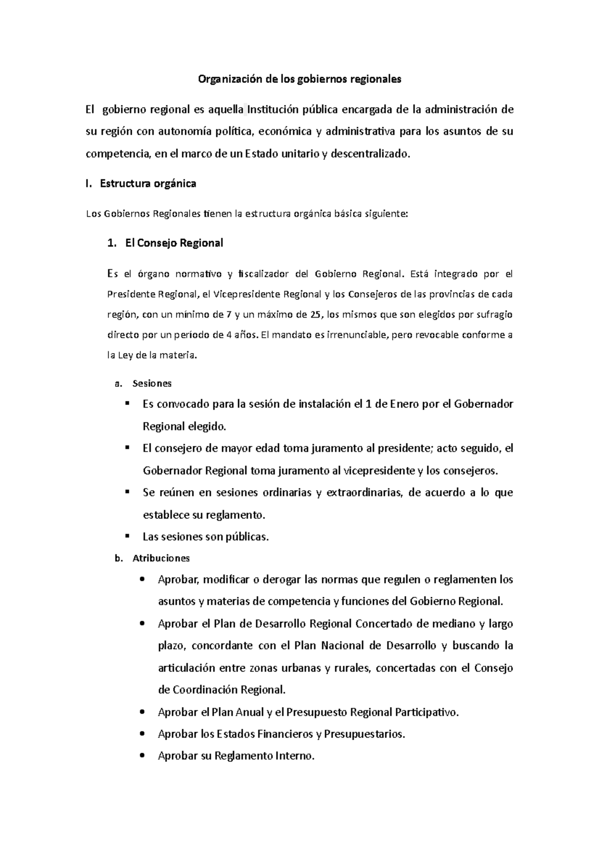 Organización de Gobiernos Regionales: Estructura y Funciones Clave ...