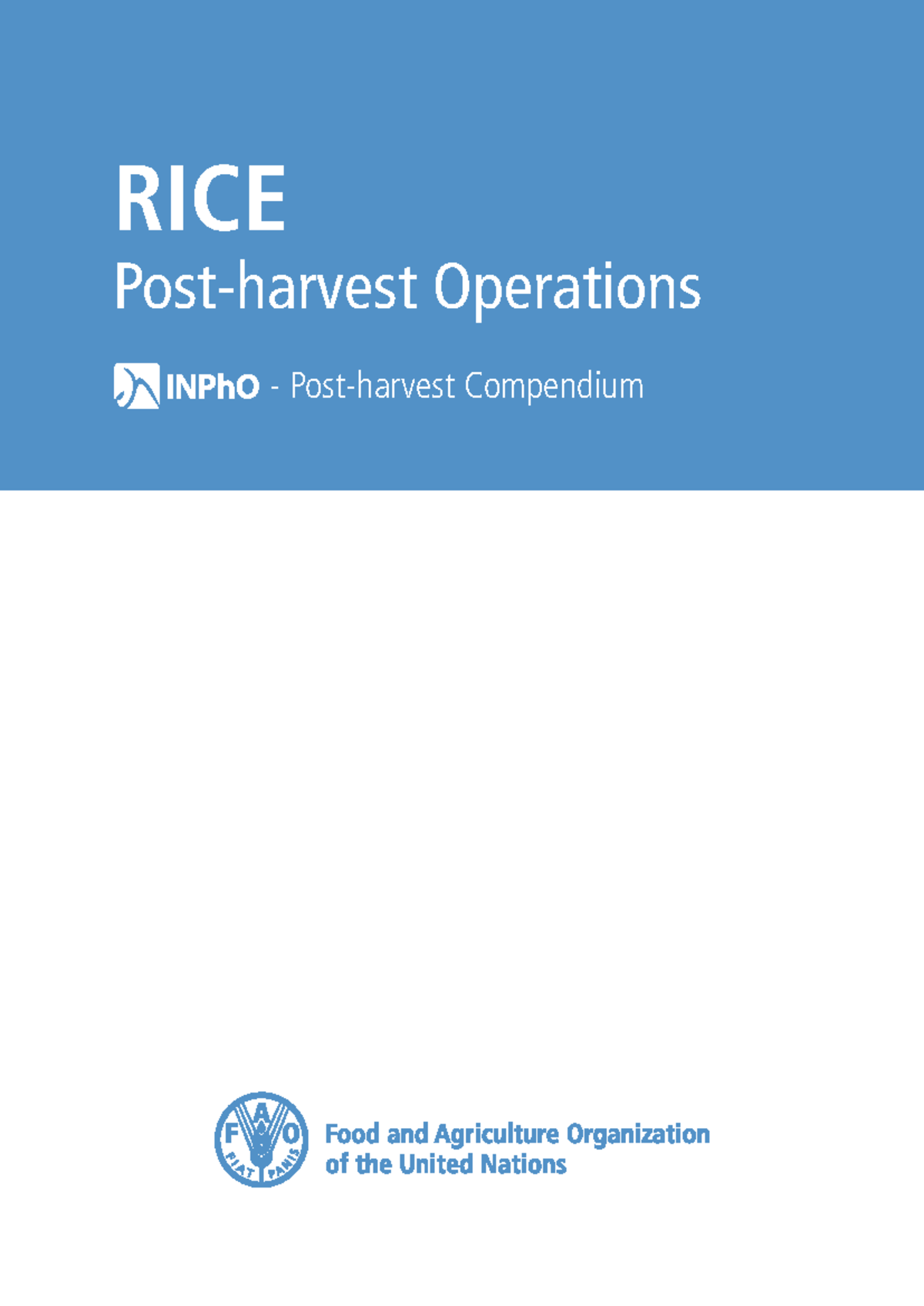 RICE 101: Comprehensive Guide to Rice Operations and Practices - Studocu
