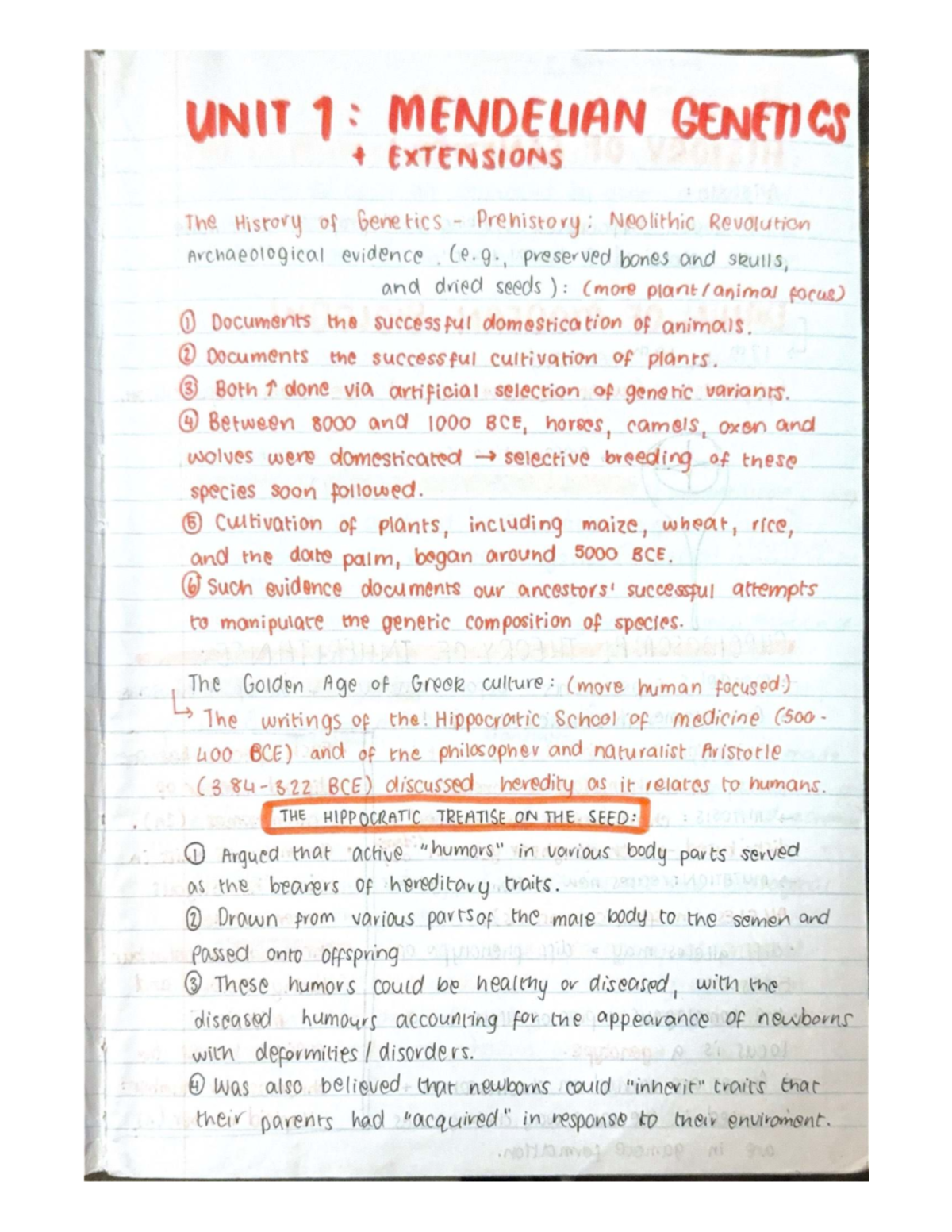 Mendelian genetics extensions: History and principles of inheritance ...
