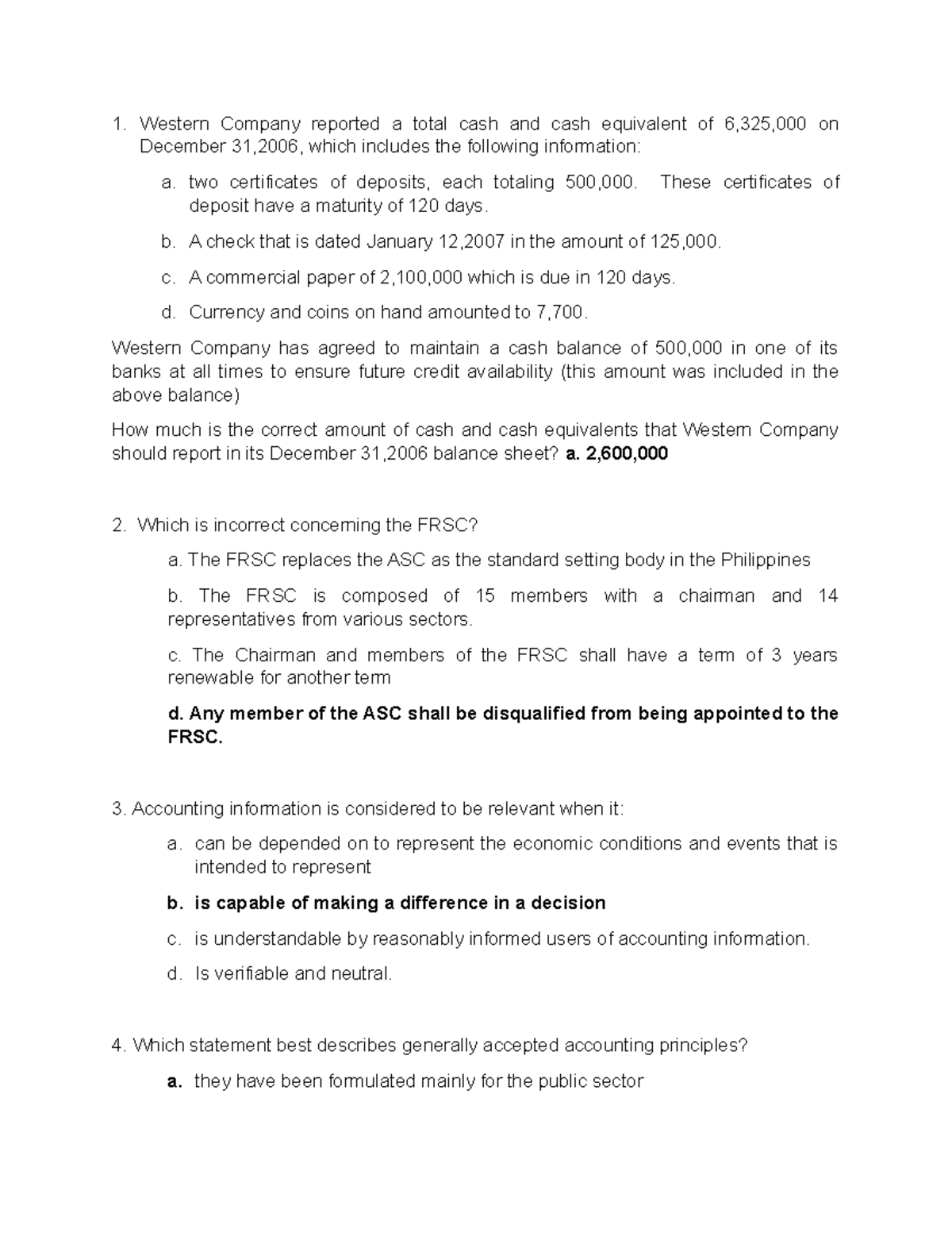 Intermediate Accounting 1 - Reviewer #3 for Final Exam Preparation ...