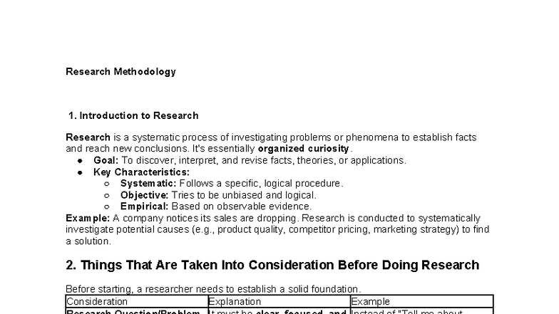 Research Methodology: An Introduction to Systematic Inquiry - Studocu