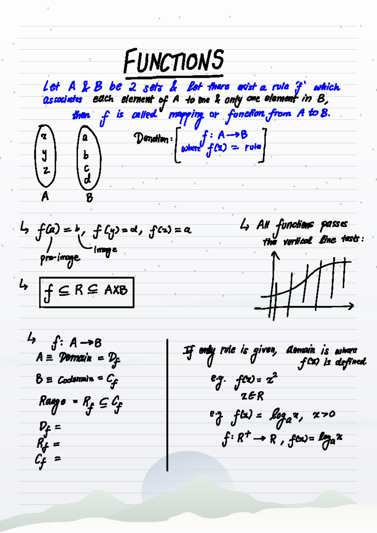 Ep-14(W) Calculus-3 Lecture Notes: Functions and Their Properties - Studocu