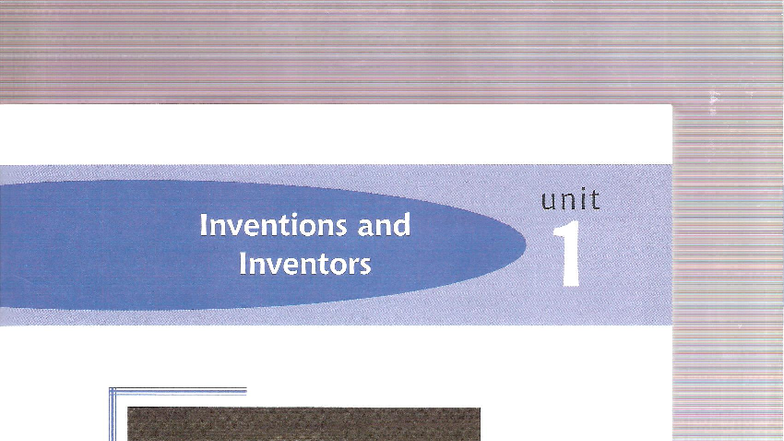 Unit 1: Inventions and Inventors - Reading Comprehension Exercises ...