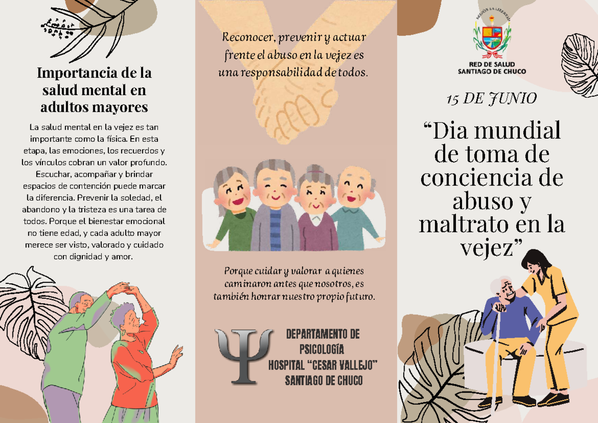 Importancia de la Salud Mental en Adultos Mayores - Tríptico ...