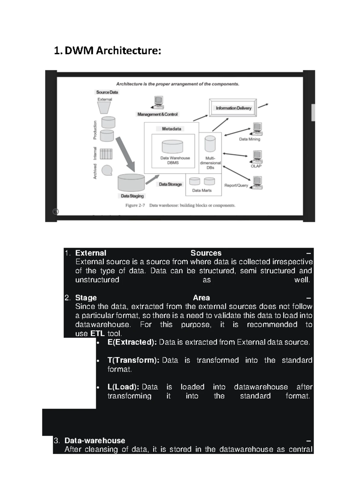 Dwm Imps - important answers - Data Warehousing and Mining (MU) Data ...
