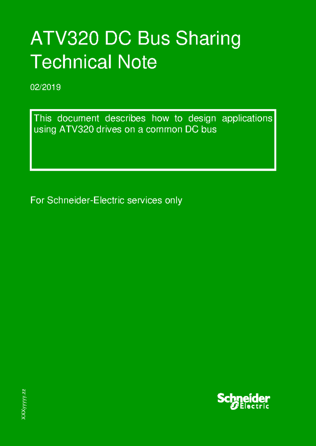 ATV320 DC Bus Sharing Technical Note: Design Guidelines and Safety ...