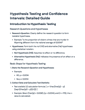 Comprehensive Guide to Hypothesis Testing & Regression Analysis ...