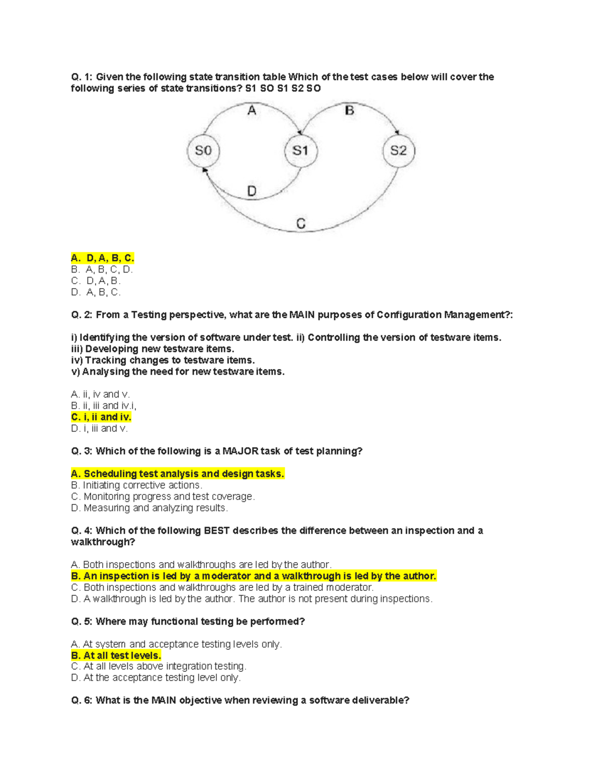 No15 - Practice Assignment on State Transition & Testing Concepts - Studocu