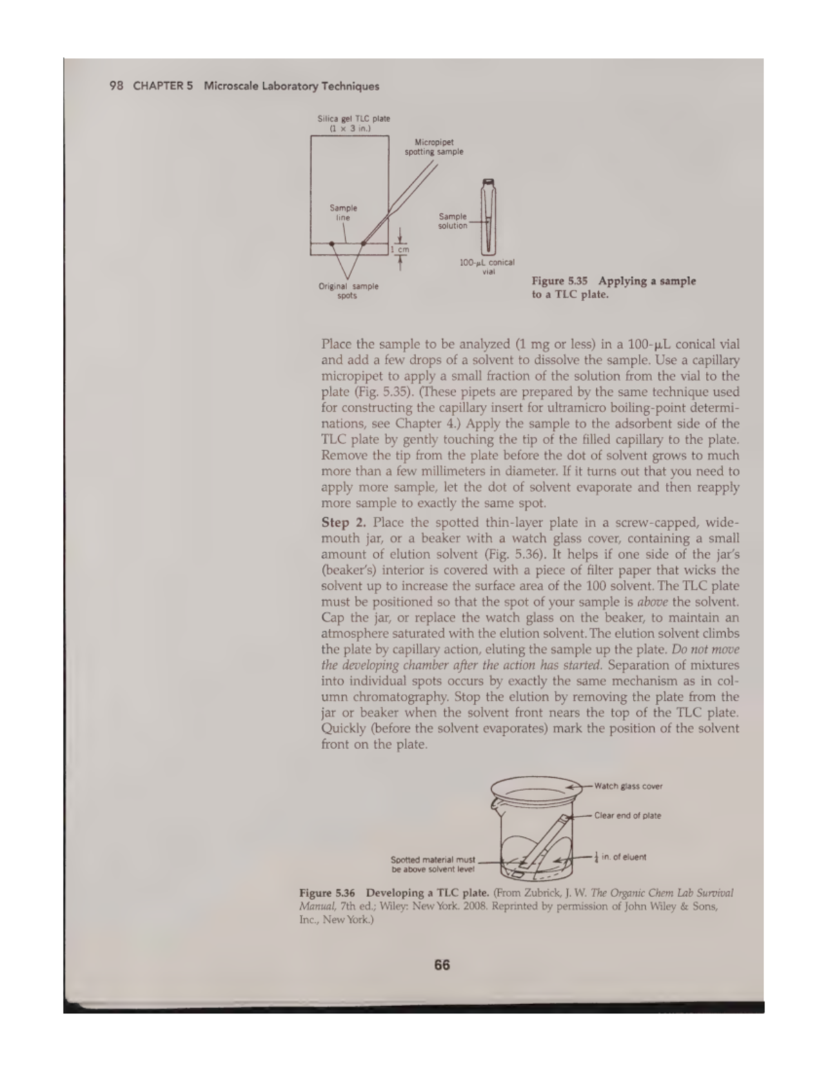Organic Chemistry Lab Experiments - CH6 Microscale Techniques (2013 ...