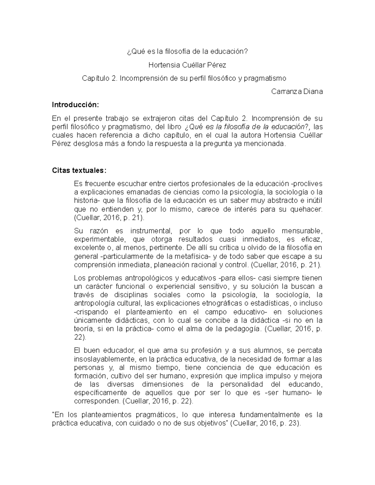 Cap. 2: Incomprensión Filosófica y Pragmatismo Educativo - Cuéllar ...