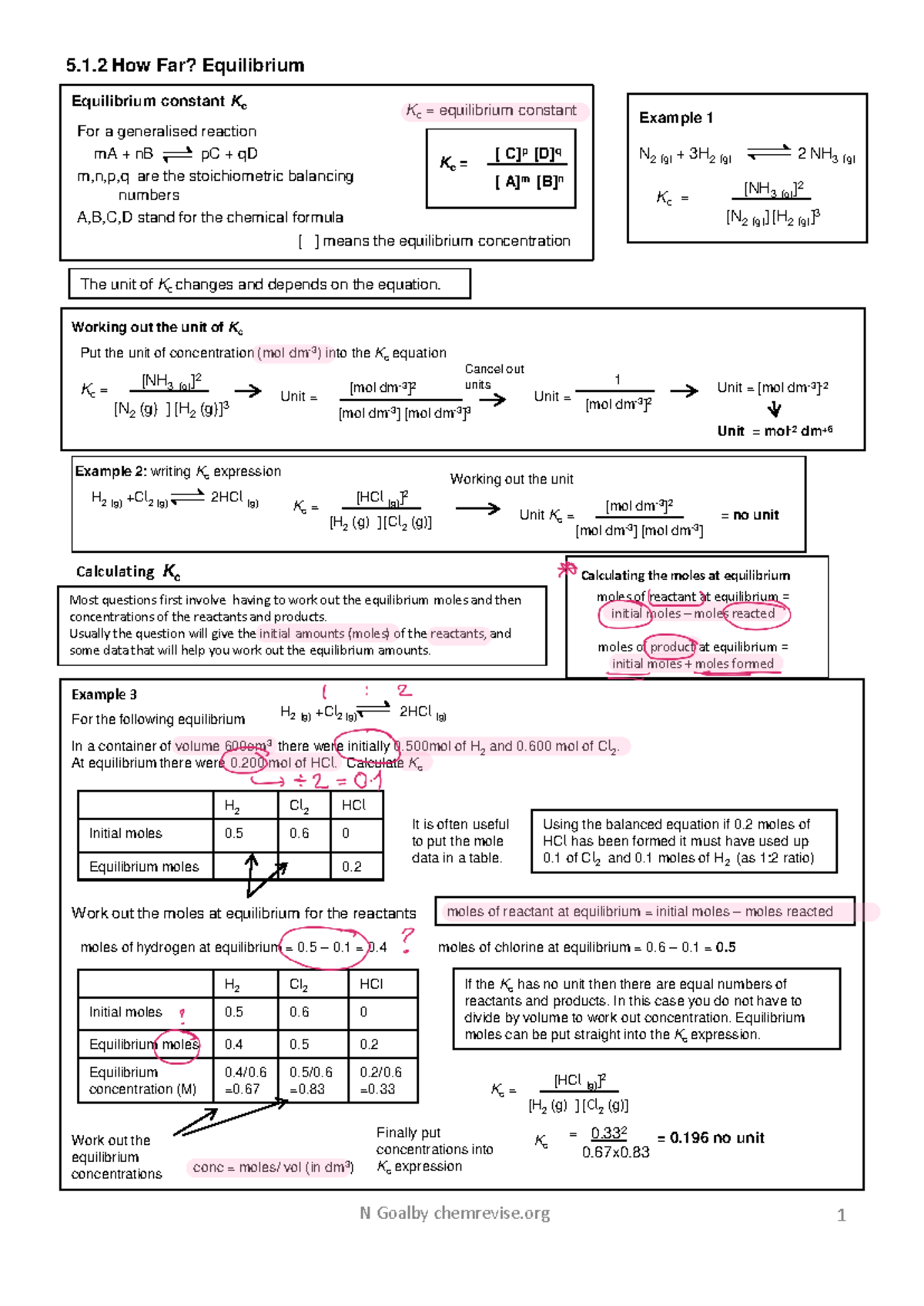 Kc Equilibrium Constant: Understanding and Calculating Kc in Reactions ...