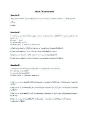 FIN 202 - Tutorial 5 - Chapter 8 - Practice Journal Entries and MCQs ...